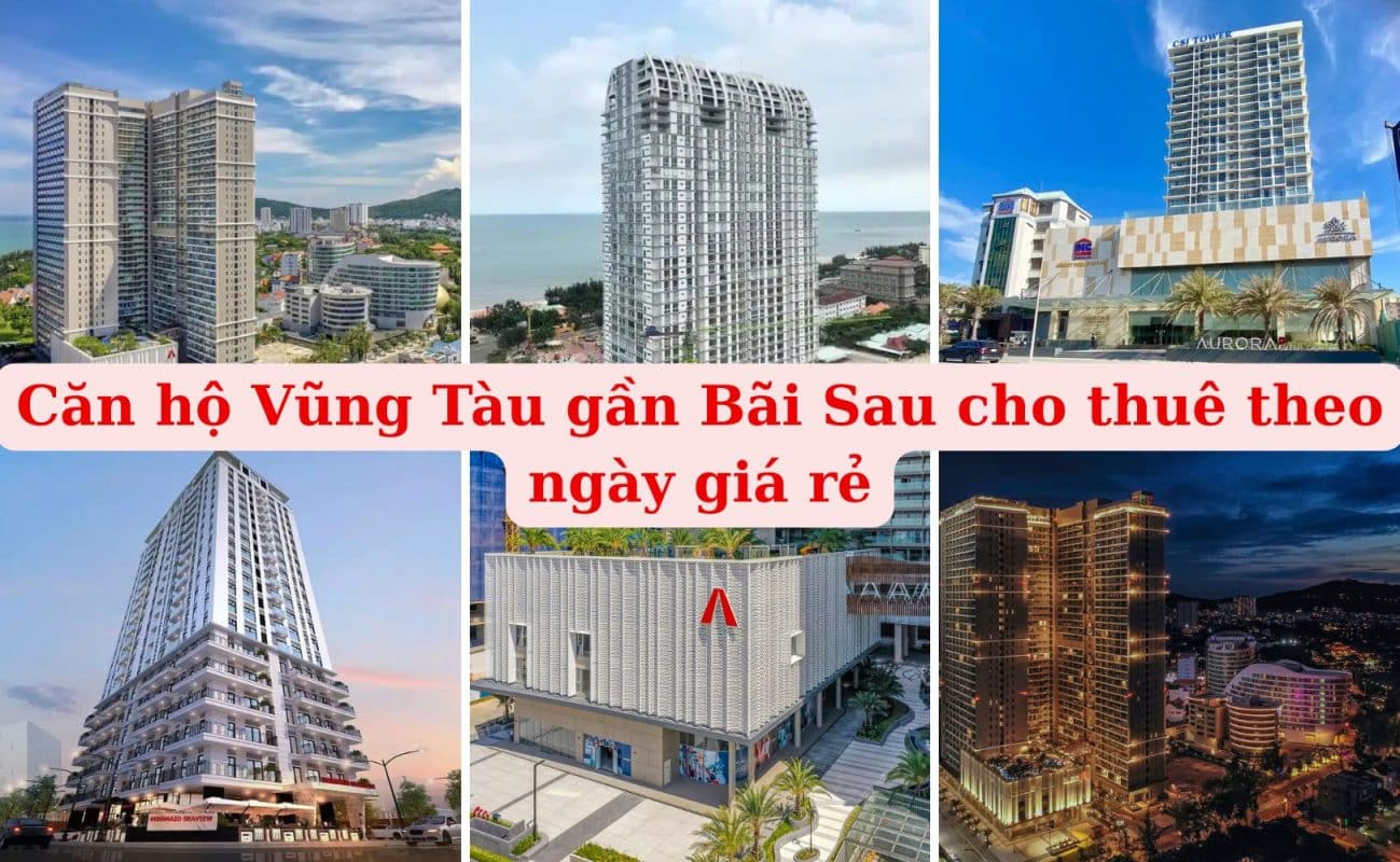 Căn hộ Vũng Tàu gần Bãi Sau cho thuê theo ngày giá rẻ