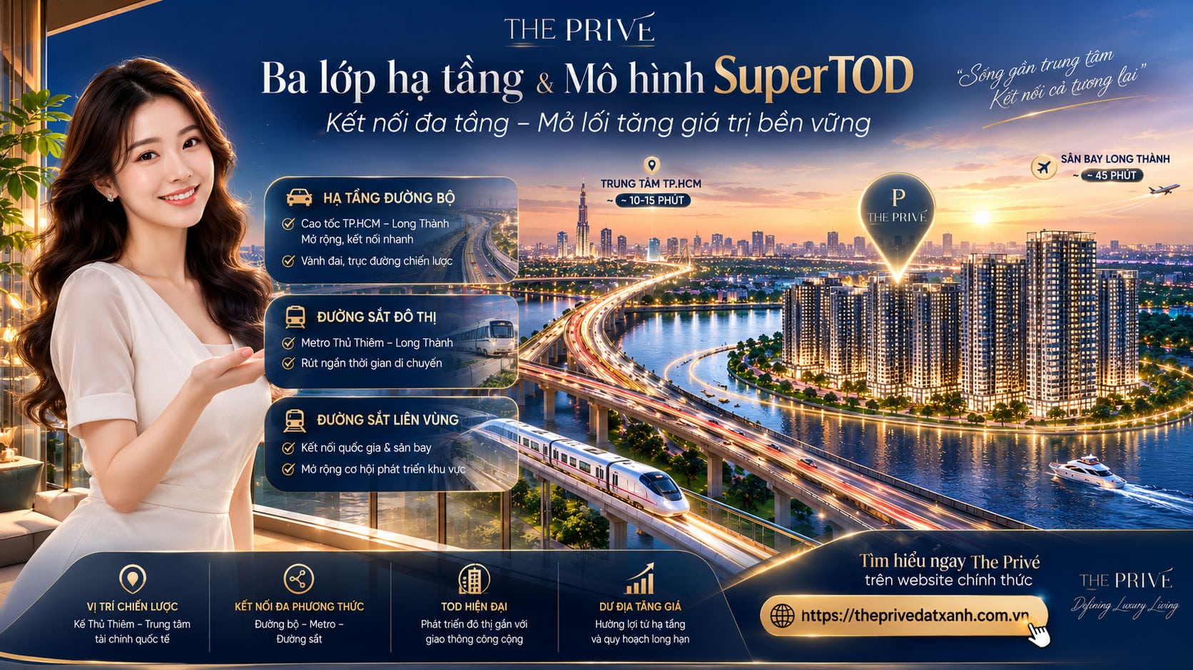 Vì ba lớp hạ tầng đang định giá lại khu vực