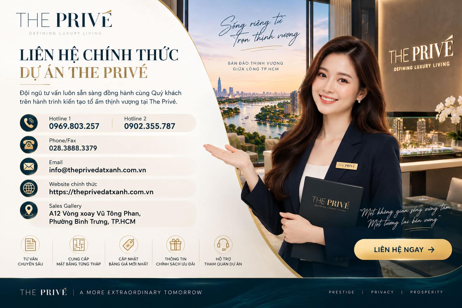 Đăng ký nhận layout và giỏ hàng căn 1PN The Privé