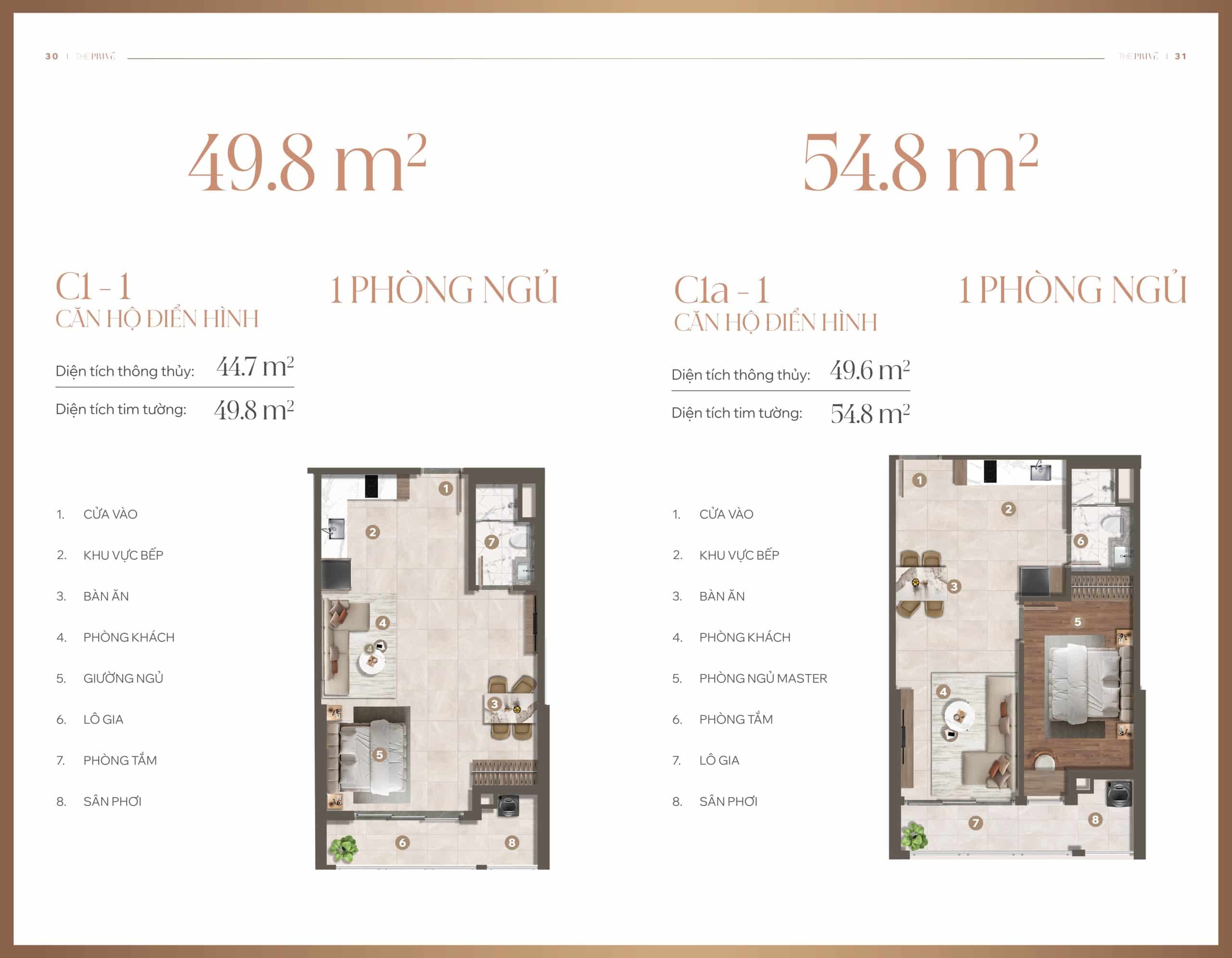 Bản vẽ thiết kế căn 1PN Block 10-11-12 The Prive