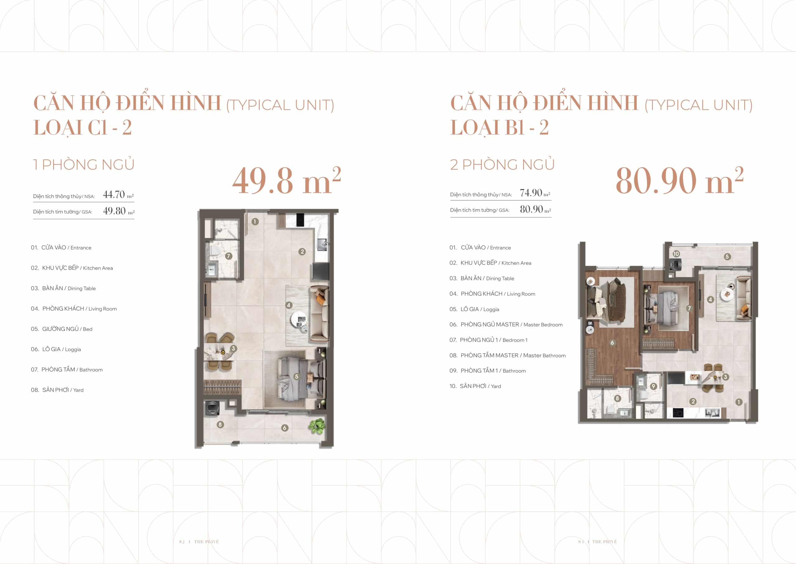 Bản vẽ thiết kế căn 1PN Block 8 The Prive