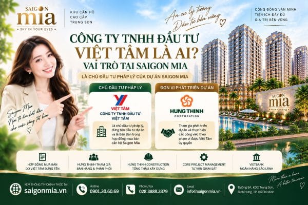 Công Ty TNHH Đầu Tư Việt Tâm Là Ai? Vai Trò Tại Saigon Mia